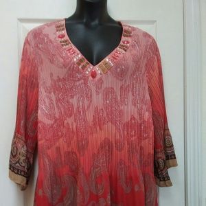 AVENUE EMBELLISHED  BLOUSE